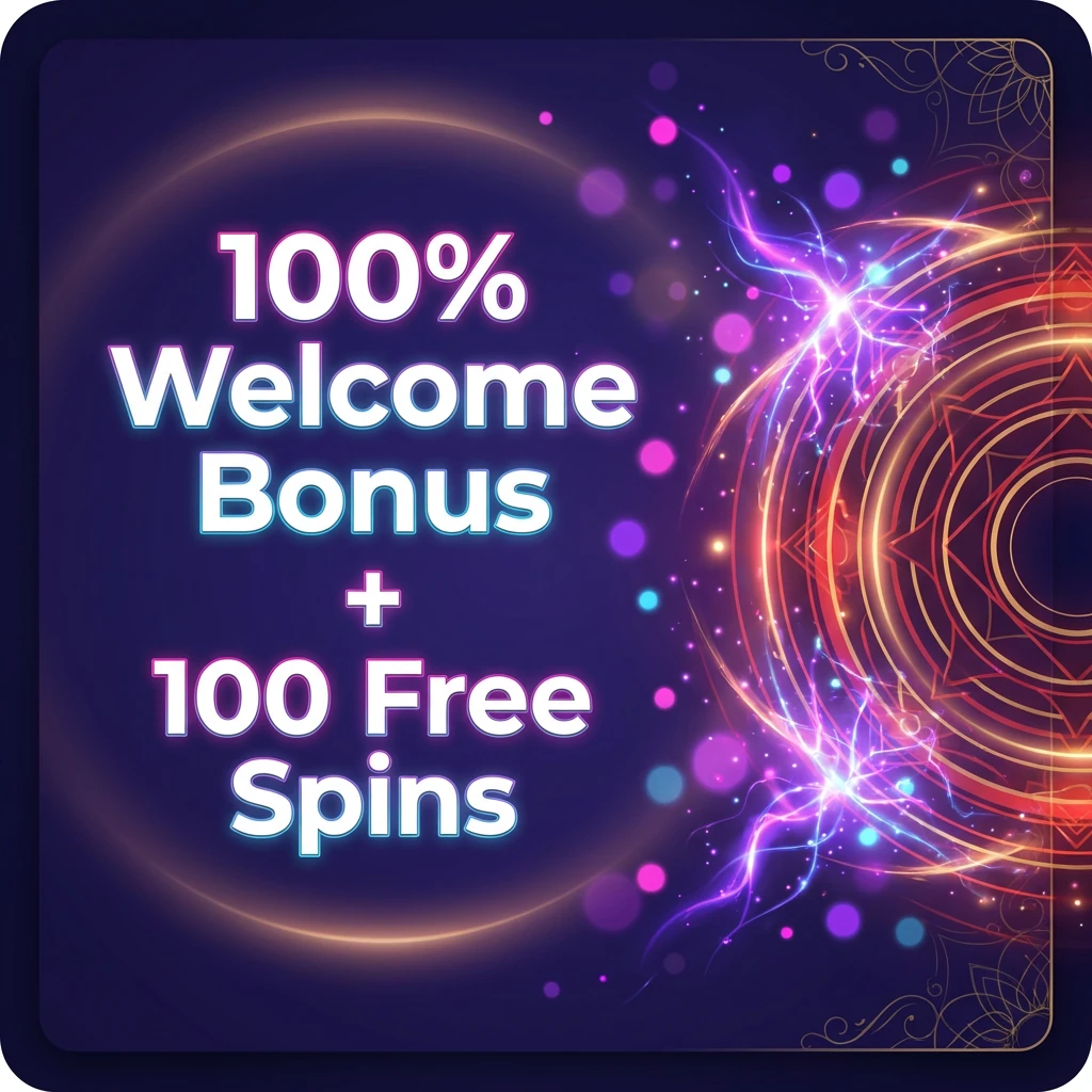 100% Welcome Bonus + 100 Free Spins